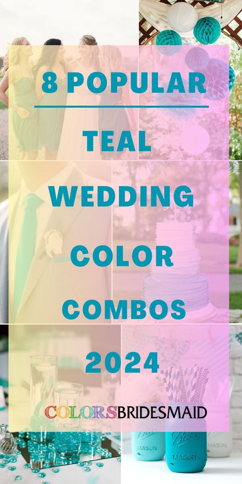 Teal and Yellow Wedding Color Combos 2024, Teal and Yellow Wedding Invitations, Teal Wedding Table Runners - ColorsBridesmaid What Color Goes With Teal Blue, Teal Gray Wedding, Turquoise Wedding Colors Palette, Navy And Turquoise Wedding, Blush And Teal Wedding, Black White Teal Wedding Theme, Royal Blue And Teal Wedding, Teal And Blue Wedding Colors, Teal And Light Pink Wedding