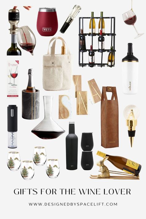 Wine Gadgets Gift Ideas, Gifts For The Host, Gifts For Alcohol Lovers, Red Wine Gift Ideas, Gift Ideas For Wine Lovers, Gifting Wine Ideas, Gift For Wine Lover, Wine Lover Gift Ideas, Wine Christmas Gifts Basket