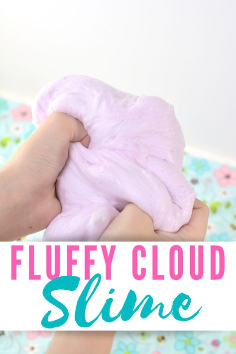 Fluffy Slime Recipe No Glue, Floam Recipe Shaving Cream, Cloud Foam Recipe, Cloud Slime Recipe Easy, Non Sticky Slime Recipe Easy, Slime Recipe Shaving Cream, How To Make Cloud Slime Recipe, Diy Cloud Slime Recipe, Slime Recipe Cloud