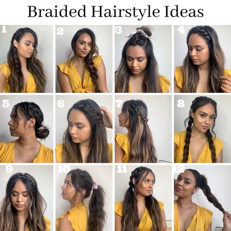 Easy Braided Hairstyle, Hair Styles To Try, Work Hair, Everyday Hair, Braided Hairstyle, School Hair, Work Hairstyles, Athletic Hairstyles, School Hairstyles