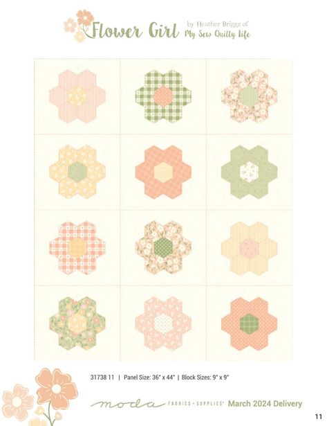 Flower Girl - Free Patterns - Hexi Hop & Hexi Petals Hexie Flower Quilt, Hexagon Flowers, Hexie Patterns, Quilt Big, First Quilt, Flower Garden Quilt, Hexie Quilt, English Paper Piecing Quilts, Flower Quilts