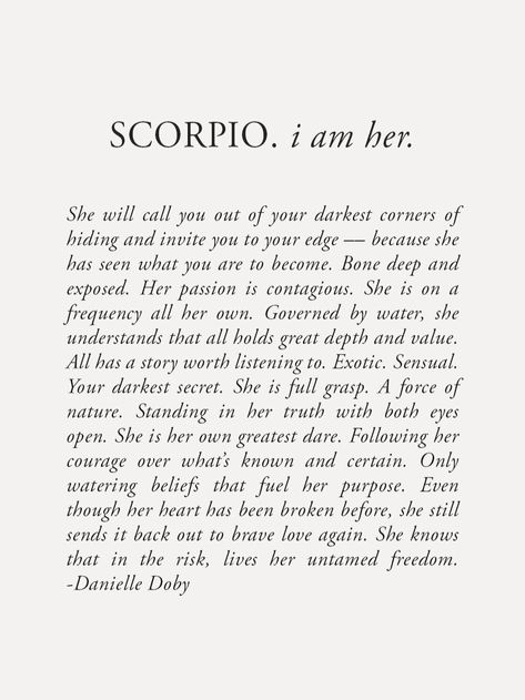 Danielle Doby Zodiac, Scorpio Energy Aesthetic, Scorpio Women Aesthetic, Scorpio Zodiac Quotes, Scorpio Zodiac Aesthetic, Scorpio Goddess Tattoo, Scorpio Women Quotes, Scorpio Core, Danielle Doby