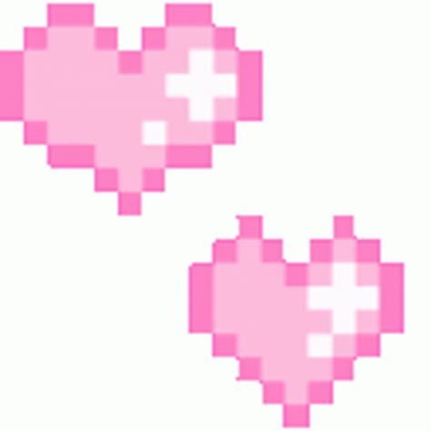 Pixel Pink Sticker - Pixel Pink Hearts - Discover & Share GIFs White Background, Gif, Pink, White