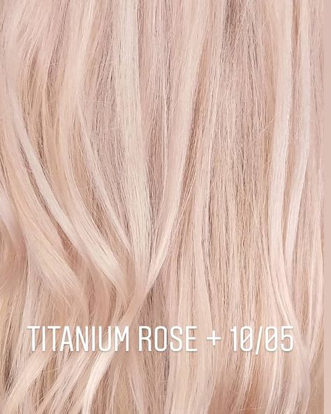 Titanium Rose Hair, Burnette Hair, Natural Strawberry Blonde Hair, Blonde Hair With Fringe, Hair Education, Redken Hair Color, Anton Chekhov, Pink Blonde Hair, Color Formulas