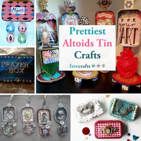 Recycled Altoid Tins, Altoids Tin Crafts Diy Projects, Upcycle Altoid Tins, Small Altoid Tin Ideas, Altoid Tin Crafts For Adults, Alto Is Tin Ideas, Altoid Container Crafts, Mint Tin Crafts Diy, Small Box Craft Ideas