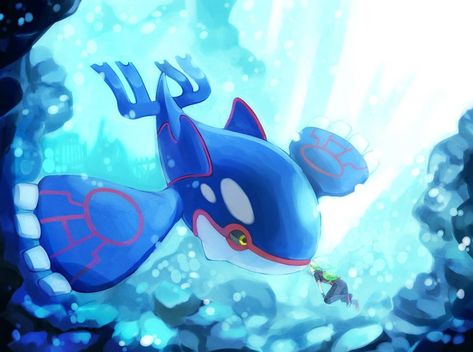 Kyogre Pokemon, Pokémon Ruby And Sapphire, Sapphire Pokemon, Deadpool Pikachu, Pokemon Emerald, Pokémon Ruby, Powerful Pokemon, Pokemon Dragon, Ocean Underwater