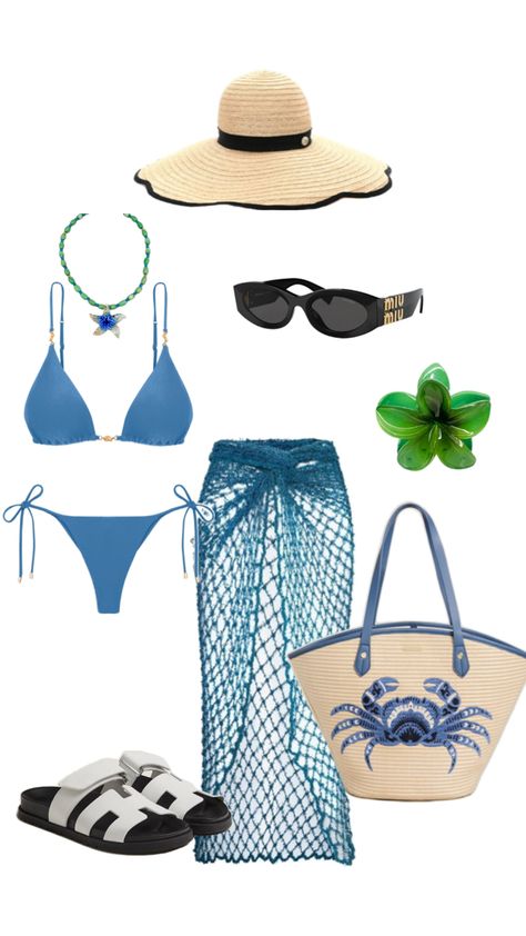 blue bikini set beach outfit inspo, beach it girl Swimwear Outfits, Outfit Inspo Beach, Clothing Png, Outfit Png, Day Outfits, Beach Outfits, Girl Clothing, It Girl, Swimwear Outfit