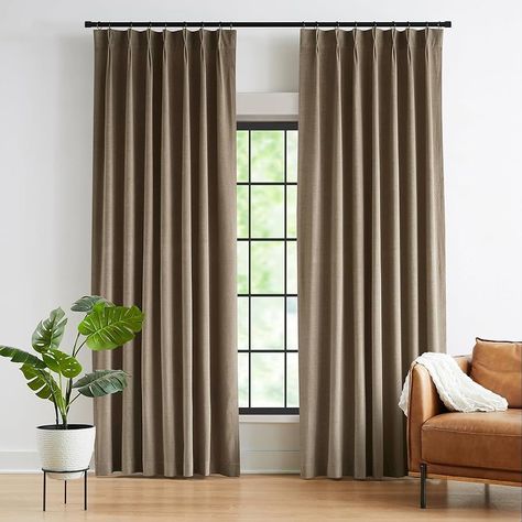 Becki Owens x Livabliss Margaret … curated on LTK Pinch Pleated Curtains, Long Room, Drapes For Living Room, Pinch Pleat Curtains, Drape Panel, Good Environment, Pleated Curtains, Window Insulation, Velvet Curtains