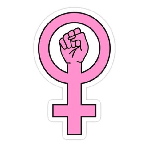 Female Sign, Feminist Symbol, Clenched Fist, Venus Symbol, Feminism Art, God Sticker, Female Power, Lesbian Flag