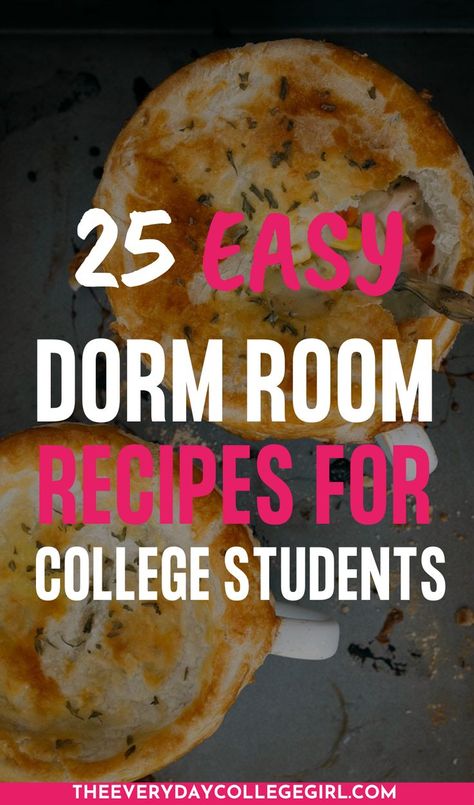 Looking for the best microwave mug meals? Here are 25 simple and cheap college meals, from breakfast to dinner, that are delicious and super easy to make! Easy Dorm Room Meals, Simple College Meals, Microwavable Recipes, Best Microwave Meals, Cheap College Meals, Microwave Foods, Dorm Room Recipes, Dorm Meals, Mug Meals