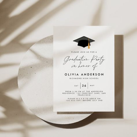 Graduation Invitation Design, Graduation Invitation Cards, Graduation Invitations High School, Graduation Card Messages, Graduation Party Invitations Templates, Graduation Templates, Graduation Design, College Graduation Parties, Graduation Invitations Template