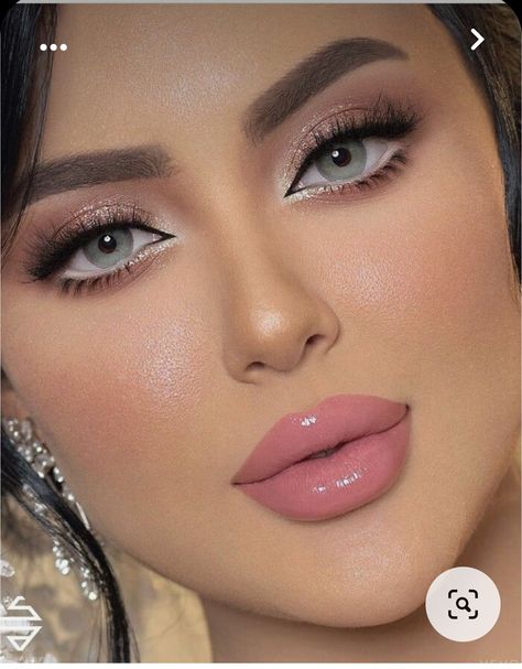 Pageant Eye Makeup, Rose Bridal Makeup, Pink Bridal Makeup Looks, Light Nude Makeup, Light Bridal Makeup, Pink Dress Makeup, Picture Day Makeup, Pink Wedding Makeup, Pageant Makeup