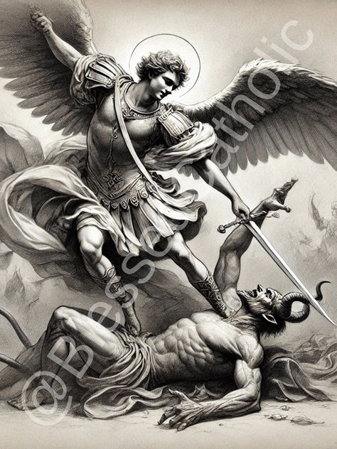 This Digital Prints item by BlessedCatholic has 7 favorites from Etsy shoppers. Ships from United States. Listed on Oct 10, 2024 Sketch Digital Art, Saint Art, Catholic Artwork, Saint Michael The Archangel, Heaven Tattoos, Sketch Digital, Michael The Archangel, Catholic Saint, Mixed Media Cards