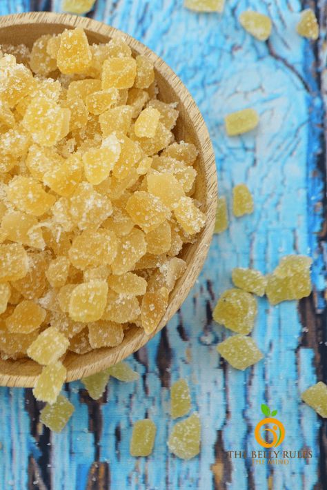 Crystallized Ginger Recipe, Ginger Chews Recipe, Candied Ginger Recipe, Crystalized Ginger Recipe, Ginger Sweets, Ginger Candy Recipe, Ginger Recipe, Ginger Chews, Crystallized Ginger