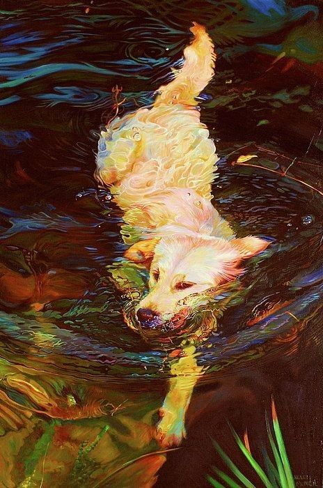 Arte Inspo, Wow Art, Arte Animal, 판타지 아트, Dog Paintings, Funny Animal, الرسومات اللطيفة, Art Paint, 그림 그리기