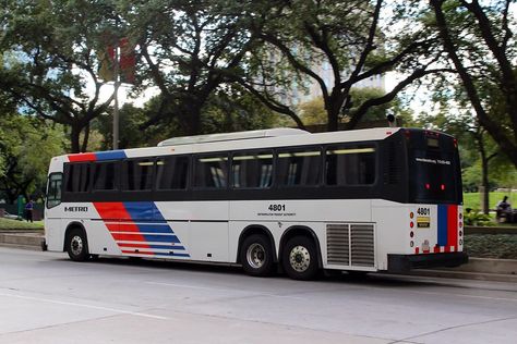 Houston Metro | New Flyer Viking coach in downtown Houston. … | Flickr Bus City, Commuter Train, New Flyer, Downtown Houston, Corporate Identity Design, Route Map, Light Rail, Rolling Stock, Buses