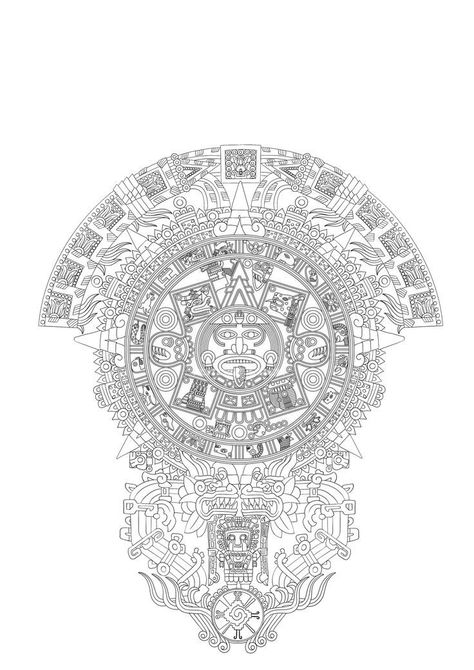 Aztec Warrior Design, Mayan Aztec Tattoo, Azteca Drawing, Aztec Warrior Tattoo Men, Azteca Tattoo Mexican, Ancient Mexican Art, Aztec Warrior Tattoo, Aztec Tattoos Sleeve, Azteca Tattoo