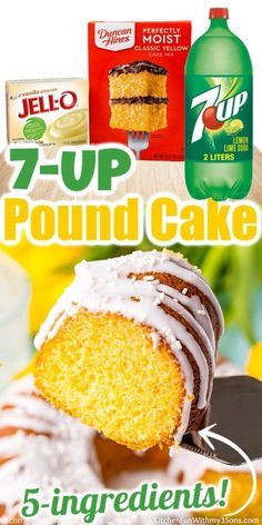 Moist Bundt Cake, 7up Cake Recipe, 7up Cake, Baking Soda Substitute, 7 Up Cake, 7up Pound Cake, Pound Cake Recipes Easy, Soda Cake, Boxed Cake Mixes Recipes