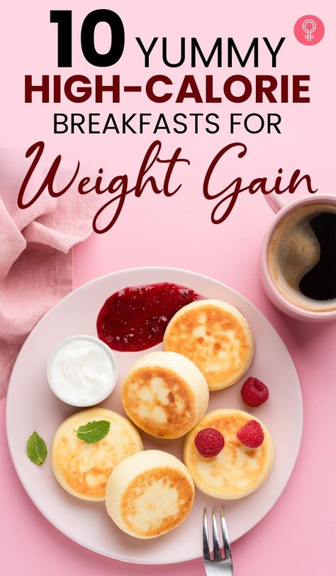 10 Yummy High-Calorie Breakfasts For Weight Gain: If you are looking for weight gain breakfasts, you have come to the right place. While it is logical to assume that high-calorie breakfasts may help you gain weight, it does not work that way always. What you must instead do is consume protein-rich breakfasts with healthy fats to gain muscle mass and healthy body weight. #calorie #breakfast #health #healthyfood #breakfastideas Gain Weight Snack Ideas, Mass Gain Smoothie, Best Ways To Gain Weight And Gain Muscle, Meals With High Calories, Essen, High Calorie And Protein Breakfast, High Calorie Soft Foods, High Calorie Healthy Breakfast, Easy High Calorie Breakfast