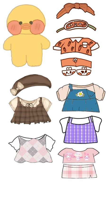 Paper duck Paper Clothes For Dolls, Duck House Paper, Pato Duck House, Paper Duck Clothes Yk2, Duck Paper Craft, Cute Paper Dolls Printable, Duck Paper Doll, Paper Doll Animals, Paper Duck Ideas