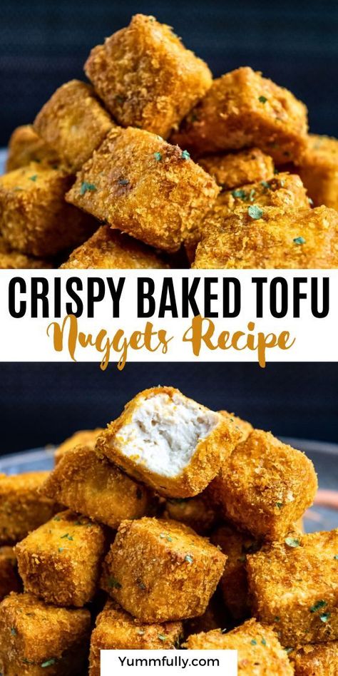 This snack is a game changer, these Crispy Tofu Nuggets are offering a satisfying crunch and a burst of flavor in every bite. Hungry for more culinary adventures? Click here to explore a variety of delicious recipes that will cater to both vegans and tofu enthusiasts, enhancing your plant-based repertoire. Tofu Snacks, Crispy Baked Tofu, Tofu Nuggets, Tofu Recipes Vegan, Nuggets Recipe, Fermentation Recipes, Plant Based Diet Recipes, Tofu Dishes, Vegetarian Entrees