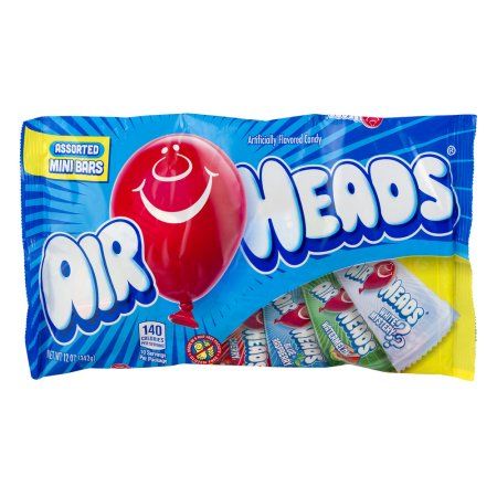 Airheads Mini Bars 12oz Bag Office Treats, Air Heads, Airheads Candy, Snickers Candy Bar, Snickers Candy, Milk Chocolate Candy, Movie Snacks, Chocolate Snacks, Mini Bars