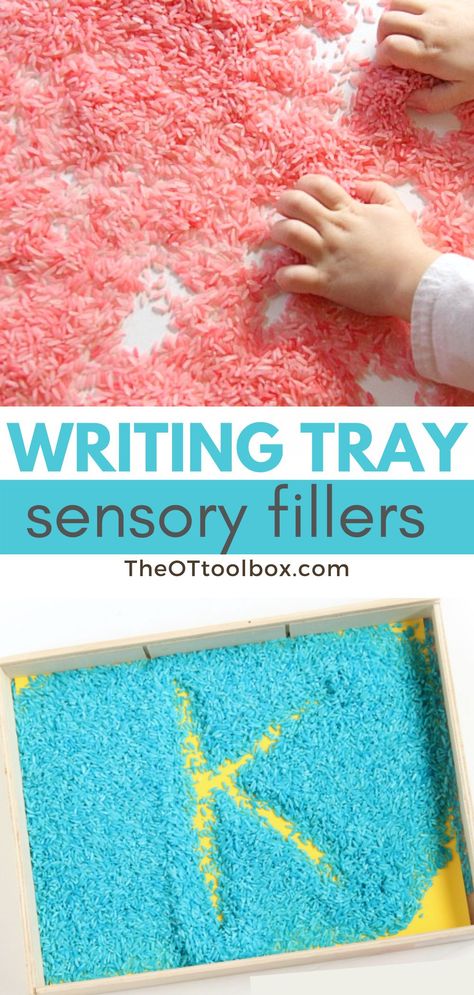 Writing Benefits, Teach Handwriting, Sensory Writing, Ideas For Writing, Sand Writing, Mat Man, Teaching Handwriting, Sand Tray, Sensory Bags