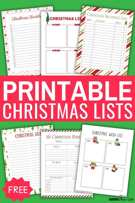 Is your child starting to make their Christmas list for the year? Or do you have a long list of people to buy for? Check out these free printable Christmas lists for kids and adults to make list writing even more festive! Includes a letter to Santa, Christmas shopping lists, and Christmas wish lists Christmas Lists For Kids, Kids Christmas List Printable, Christmas Shopping List Printable, Christmas List Printable, Christmas Wish List Template, Christmas List Template, Gift List Printable, Kids Christmas List, Santa Wish List