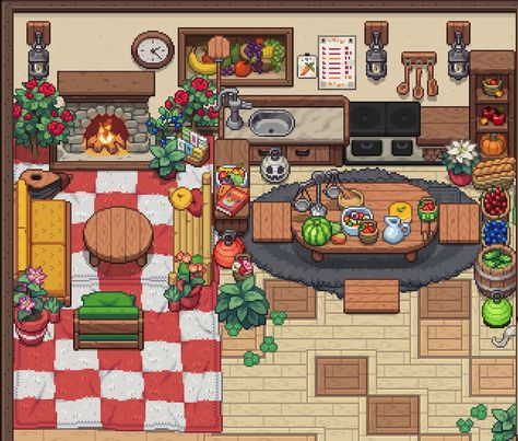 idea for living room + kitchen ⋆｡°✩ Pony Town Kitchen Ideas, Pony Town, Ideas Kitchen, Room Kitchen, Living Room Kitchen, Living Room Decor, Living Room, Quick Saves