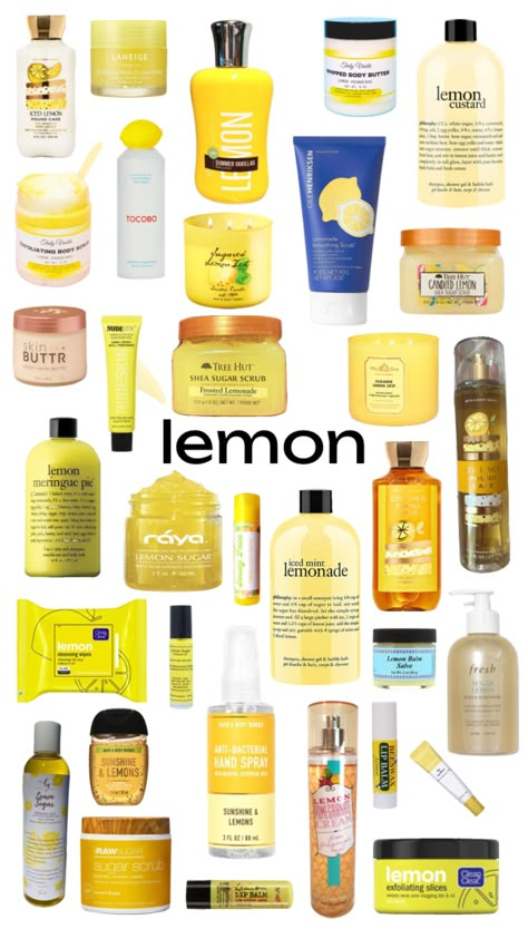 #lemonskincare #lemonaesthetic #fruitskincare #skincare #preppyskincare #lemonaesthetic Lemon Skin Care, Body Scents, Scent Combos, Lemon Scent, Fruit Scent, Shower Skin Care, Body Smells, Smelling Good, Smells Good