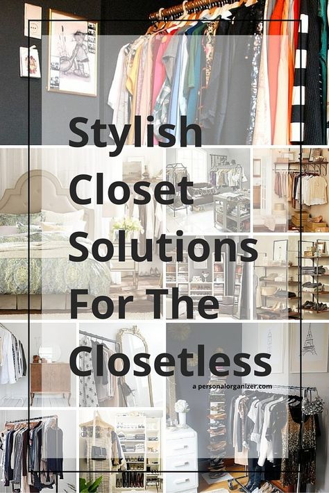 Bedroom With Open Closet, Room With No Closet Ideas, Rooms With No Closet Ideas, No Closet Solutions Bedroom, Small Spaces Organization Ideas, Clothes Storage Without A Closet, Small Spaces Organization, Reorganize Bedroom, Closet Alternatives