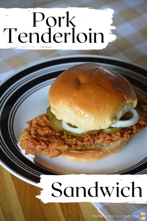 Breaded Pork Tenderloin, Tenderloin Sandwich, Fried Pork Tenderloin, Pork Chop Sandwiches, Easy Pork Tenderloin, Pork Tenderloin Sandwich, Breaded Pork Chops, Pork Loin Recipes, Pork Cutlets