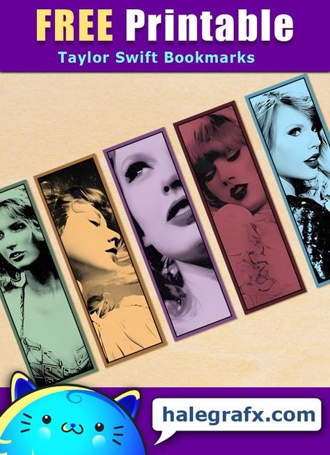 Free Printable Taylor Swift Bookmarks based on Taylor's first 5 albums #taylorswift #swiftie #freeprintables Taylor Swift Posters Printable, Taylor Swift Printables Free, Taylor Swift Party Printables Free, Printable Taylor Swift Bookmarks, Printable Bookmarks Taylor Swift, Book Marks Taylor Swift, Taylor Swift Bookmarks Printable, Taylor Swift Free Printables, Taylor Swift Paper Craft