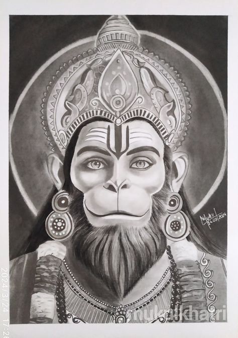 Hanuman Sketch Pencil, Hanuman Ji Sketch Pencil, Hanuman Sketch Art, Gods Drawing Sketch, Hanuman Ji Drawing Sketch, Hanuman Drawing Sketch, Hanuman Portrait, Hanuman Drawing Pencil, Lord Hanuman Sketch