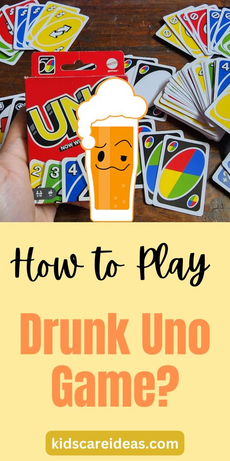 Fun Drunk UNO Rules: Learn How to Play Tipsy UNO Uno Drinking Game Rules, Strip Uno Rules, 3 Person Drinking Games, Drunk Uno Rules, Drunk Monopoly, Drunk Card Games, Uno Drinking Game, Uno Rules, Drinking Games For Two