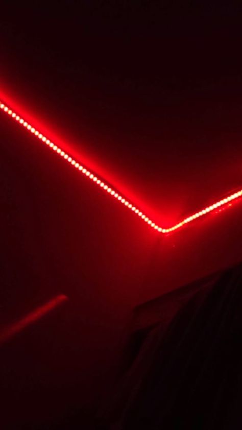 Bedroom Atheistic, Red Led Lights Bedroom Aesthetic, Red Light Room, Led Lights Bedroom Aesthetic, Led Rouge, Gear Room, Dark Forest Aesthetic, Led Lighting Bedroom, Mandala Wallpaper