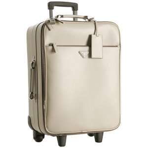 Prada Ivory Saffiano Leather Rolling Suitcase Prada Suitcase, Portable Closet, Leather Roll, Fame Dr, Classy Women, Travel Gear, Travel Style, Travel Luggage, Luggage Bags