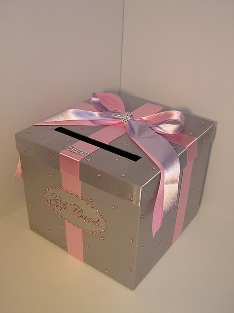 Diy Card Box, Pink Sweets, Stony Brook, Quinceanera Decorations, Quinceanera Ideas, Gift Card Boxes, Quinceanera Party, Card Boxes, Birthday Box