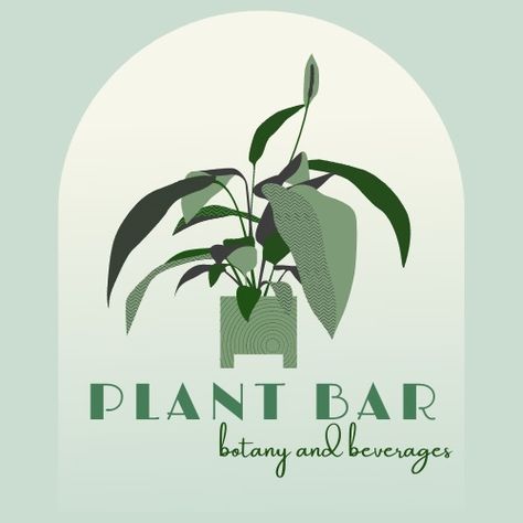 Logo design for local plant shop. Look at all those lucious shades of green! Plant Shop Logo, Plant Logos, Shop Logo Design, Shop Logo, Botany, Plant Care, Shades Of Green, Logo Design, Home Decor Decals