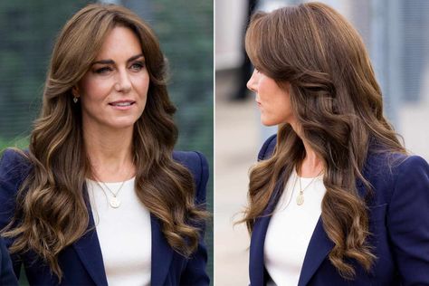 Curtain Bangs Face Framing Layers, Bangs Face Framing Layers, Curtain Bangs Face Framing, Kate Middleton New Hair, Bangs Face Framing, Kate Middleton News, Hair Change, Kate Middleton Hair, Style For Fall