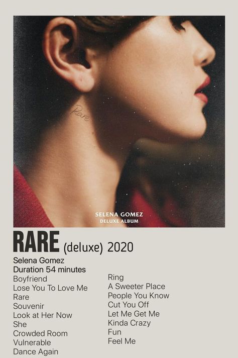 Rare Album Minimalist Poster Selena Gomez Album Cover, Selena Gomez Poster, Selena Gomez Cover, Selena Selena, Selena Gomez Wallpaper, Selena Gomez Music, Selena Gomez Album, Look At Her Now, Minimalist Music