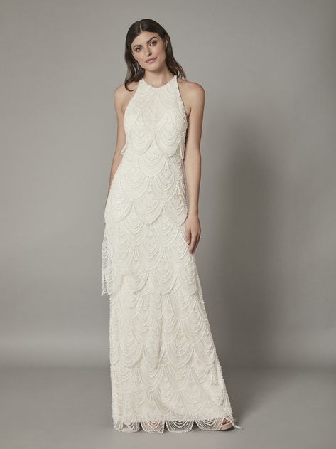 Catherine Deane Black Friday Wedding Dress Sale | OneFabDay.com Catherine Deane Wedding Dress, Gatsby Wedding Dress, Friday Wedding, Catherine Deane, Beaded Wedding Dress, Wedding Dress Ideas, Gatsby Wedding, Ball Gown Skirt, Beaded Wedding