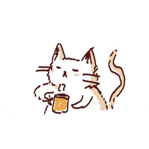 Gif Café, Pixel Kawaii, Tea Gif, Coffee Cartoon, Coffee Gif, Chat Kawaii, International Coffee, Coffee Tattoos, Cocoppa Wallpaper