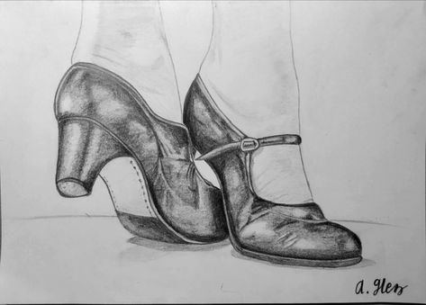 Journal Materials, Mexican Art Painting, Dancer Drawing, Flamenco Shoes, Shoe Tattoos, Ballet Folklorico, Latino Art, Mexican Culture Art, Dancing Drawings