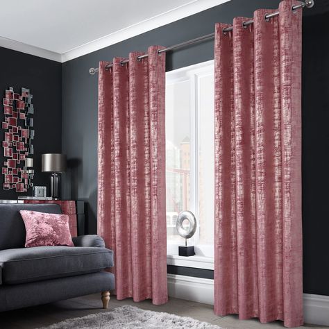 PRICES MAY VARY. Nice Design: These soft and sumptuous velvet curtains will reflect light to give a glimmering effect. The pattern will be more exquisite in the sunlight. GOOD PERFORMANCE: The innovative triple-weave construction can block most sunlight and UV rays, you can enjoy your free time with no glare for watching TV. PACKAGE INCLUDE: Two panels per package, each panel measuring 52 W by 84 L, total size is 104 W x 84 L inch. HIGH QUALITY: High-quality fabric, flat and smooth, feels extrem Luxury Bedroom Curtains, Rose Gold Curtains, Plaid Curtains, Rose Gold Print, Rose Soft, Gold Living Room, Floral Room, Thermal Energy, Curtains For Bedroom