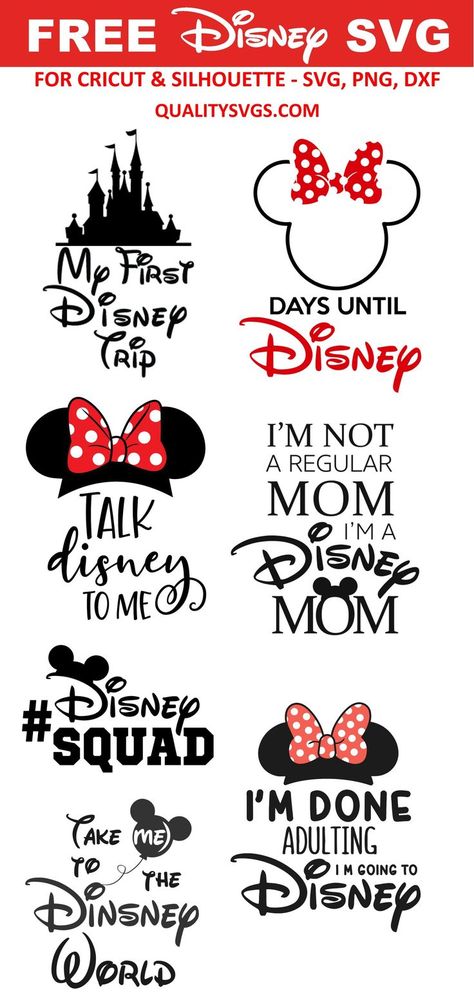 FREE Disney Vacation SVG Files | Diy disney shirts, Disney font free, Cricut free Free Disney Svg Files For Cricut 2022, Disney 2022 Svg, Disney Family Svg Free Files, Disney Cricut Shirts Family, Disney 2023 Svg Free, Free Disney Svg Files Silhouette Cameo, Svg Free Files Disney, Svg Free Files For Cricut Disney, Disney Cricket Designs