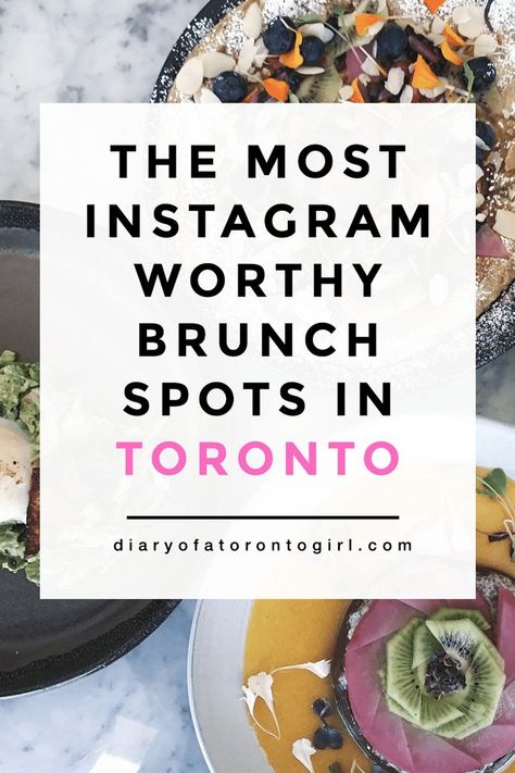 The most Instagram-worthy brunch spots in Toronto | top Instagrammable brunch restaurants to visit in Toronto, Ontario | best brunch places in Toronto, Canada | where to get brunch in YYZ | Toronto city travel guide | Diary of a Toronto Girl, a Canadian lifestyle blog Places In Toronto, Cauliflower Tater Tots, Canadian Lifestyle, Cider Bar, Toronto Girls, Brunch Places, Brunch Restaurants, Toronto Travel, Toronto City