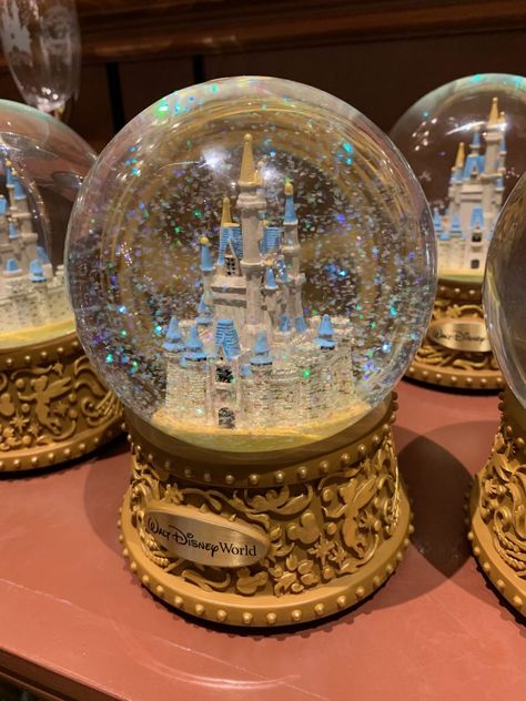 Classic Disney Souvenir: The Snow Globe - TouringPlans.com Blog Disney Souvenirs Aesthetic, Snow Globes Aesthetic, Disney Snow Globes, Snow Globe Aesthetic, Souvenir Aesthetic, Snowglobe Disney, Christmas Decor Ideas Aesthetic, Disneyland Gifts, Classic Things