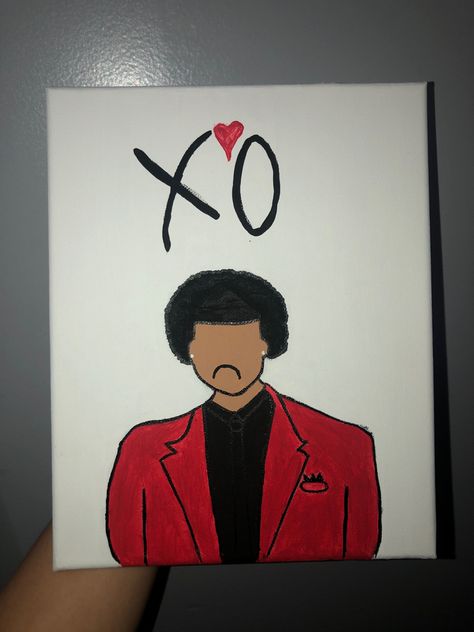 The Weeknd Painting Ideas, The Weeknd Drawing Easy, The Weeknd Painting, The Weeknd Drawing, The Weeknd, Painting Ideas, Easy Drawings, Painting & Drawing, Doodles