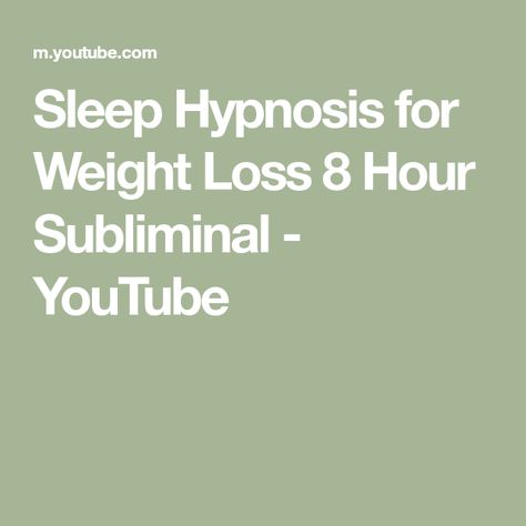 Sleep Hypnosis for Weight Loss 8 Hour Subliminal - YouTube Sleep Hypnosis, Healthy Changes, Witchcraft Spell Books, Ideal Weight, Healthy Balance, Weight Control, How To Eat Less, Subconscious Mind, Feeling Happy